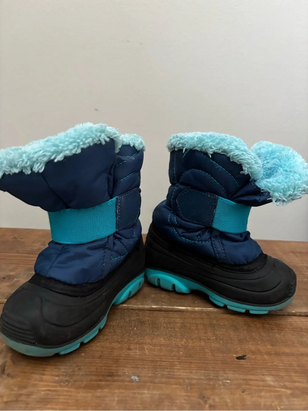 Kamik Infant Winter Snow Boots Blue Toddler Size 4